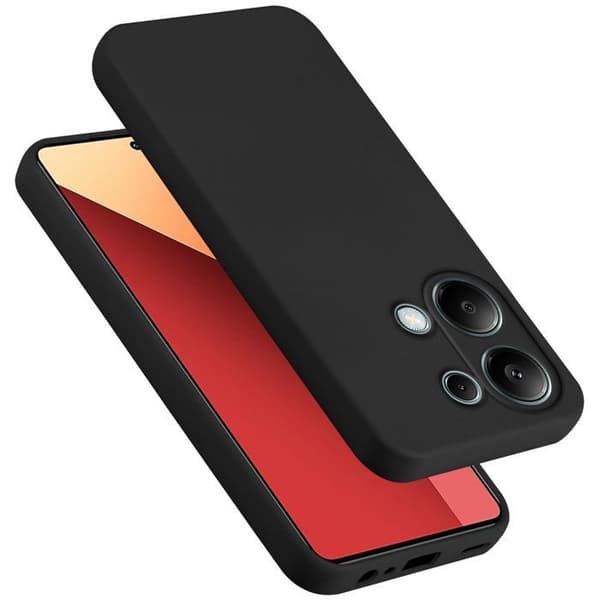Skal för Redmi Note 13 pro 4G Stötabsorberande i LIQUID BLACK Svart