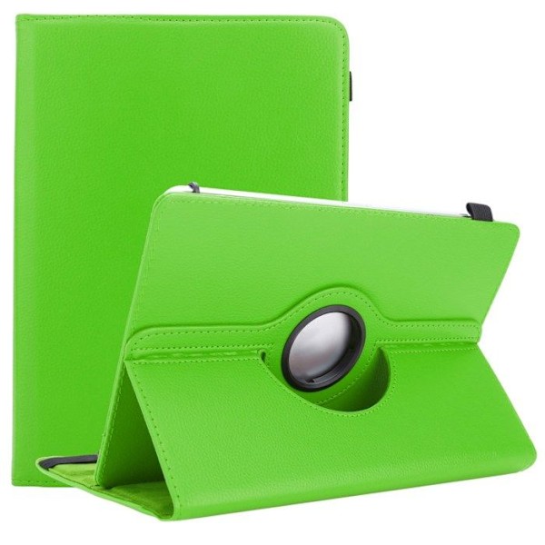 Etui för Alcatel 1T (7 Zoll) 2021 i LJUSGRÖN Hölje Case Cover 360 graders skydd i konstläder Plånbok Wallet Grön