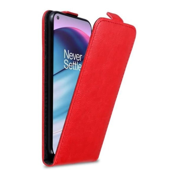 Fodral för OnePlus Nord CE 5G Fodral i APPLE RED Fodral Skyddande magnetisk flipplånbok