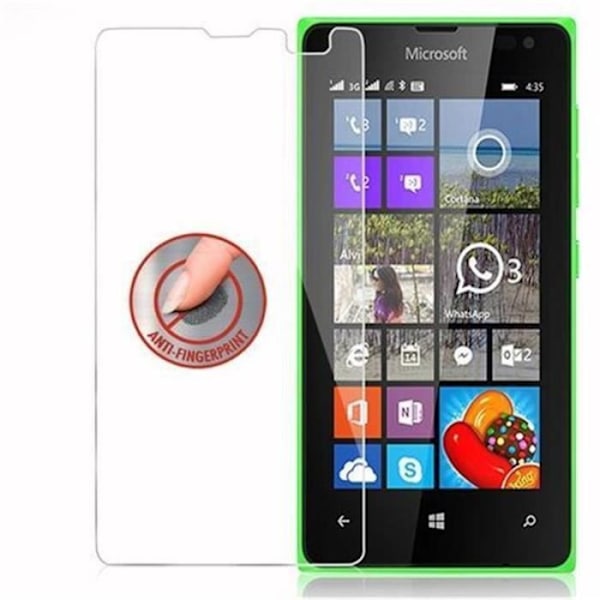 Cadorabo skärmskydd för Nokia Lumia 435 0,3 mm rundade hörn HÖG TRANSPARENS härdat glas