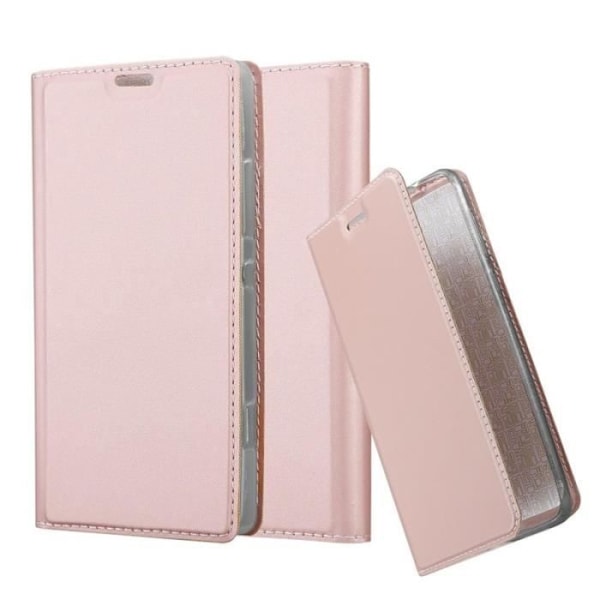 Fodral till Sony Xperia SP - CADORABO - Rosa - Magnetskydd - Kortfack - Matt design Rosa