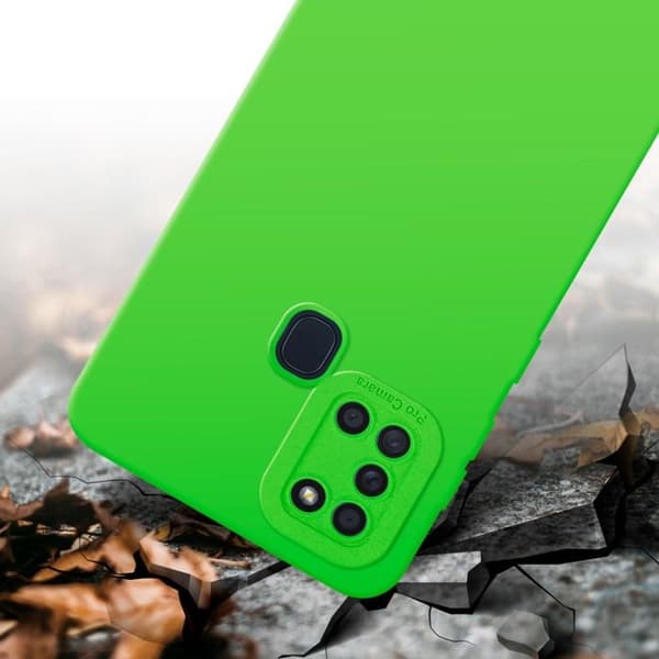 Skyddsfodral för Samsung Galaxy A21s i FLUID GRÖN Stötsäker Grön