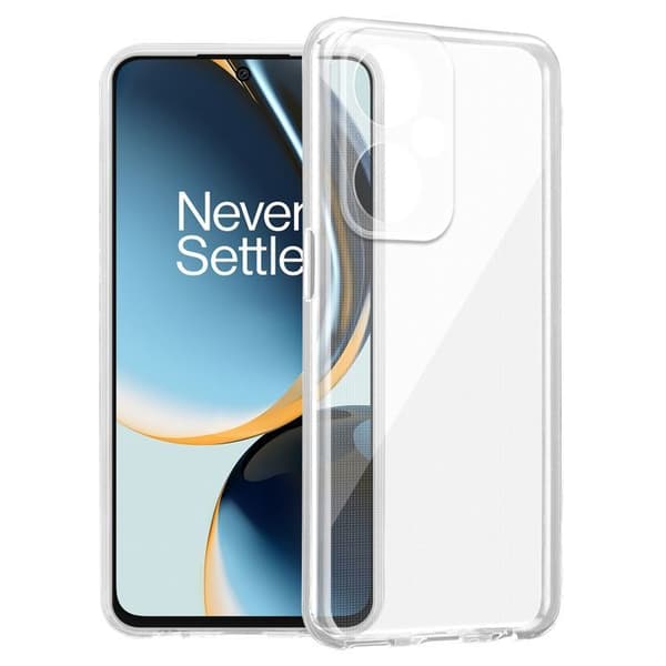 Transparent stötsäker silikonfodral för OnePlus Nord CE 3 Lite 5G Vit