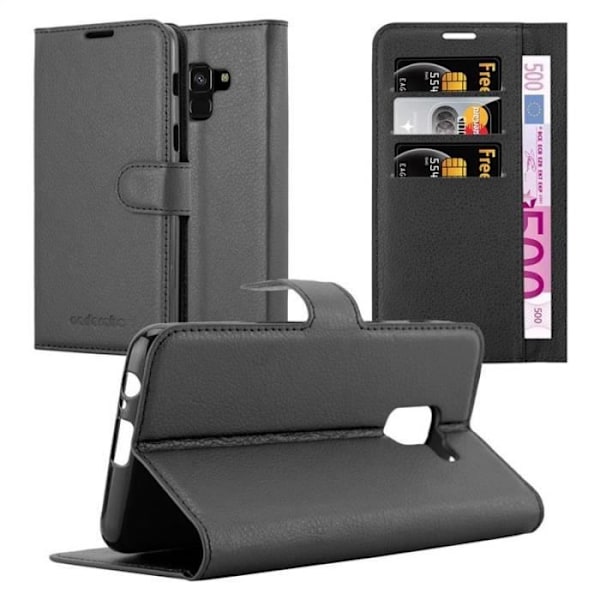 Cadorabo Coque för Samsung Galaxy A8 2018 i JET BLACK