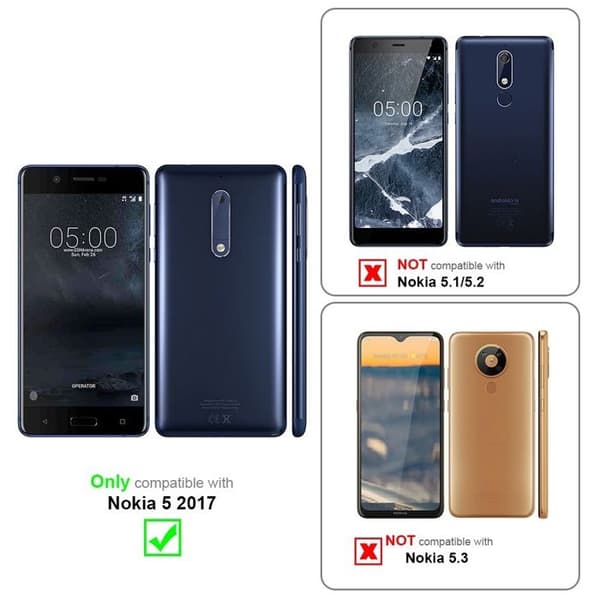 Skyddsfodral för Nokia 5 2017 CANDY BLÅ Stötabsorberande Silikon Blå