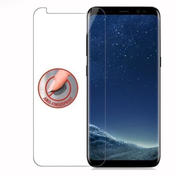 Cadorabo Skärmskydd för Samsung Galaxy S8 0,3 mm Rundade hörn HÖG TRANSPARENS Härdat glas