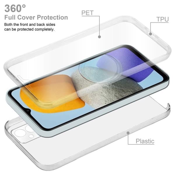Transparent skydd för Samsung Galaxy M23 5G Vit