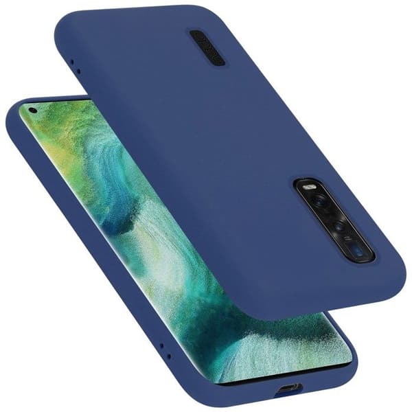 Skyddande stötsäker skal för Oppo FIND X2 PRO i LIQUID BLUE Blå