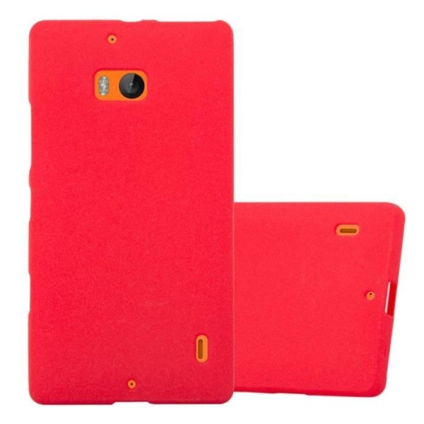 Nokia Lumia 930 Fodral i RED FROST av Cadorabo (FROST Design) Ultratunnt mjukt silikon TPU gelskydd med anti-chockskal