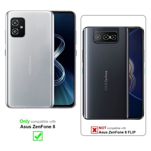 Skyddsfodral för Asus ZenFone 8 - CADORABO - Blommönstrad Fodral - Konstläder - Ställfunktion - Platser för Kort Rosa blommig