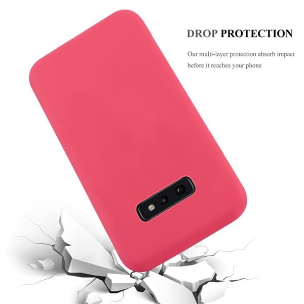 Skyddsfodral för Samsung Galaxy S10e CANDY RÖD Stötsäker Silikon Röd