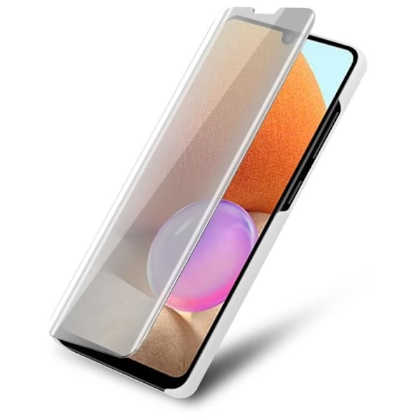 Samsung Galaxy A32 4G fodral - CADORABO - SILVER AGATE - Clear View - Spegelskydd - 360 grader Pengar