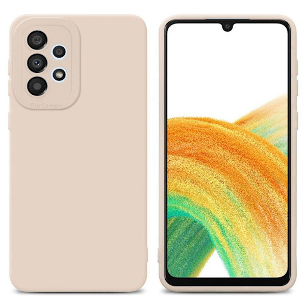 Fodral för Samsung Galaxy A32 4G i FLUID CREAM Fodral i flexibelt TPU silikonskydd Rosa