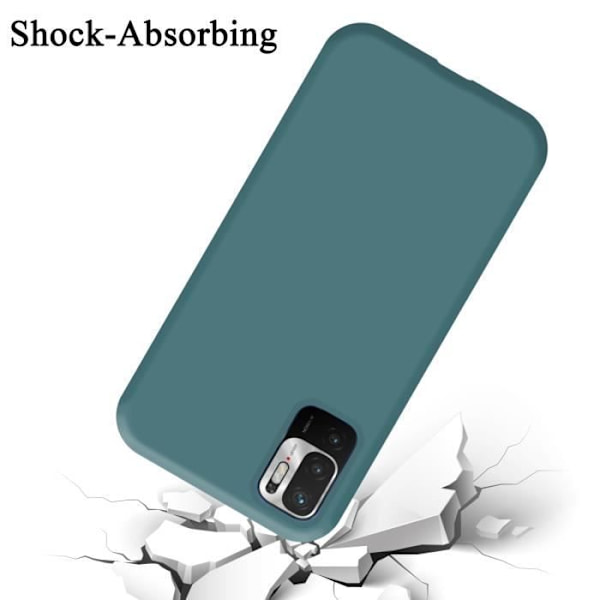 Coque - CADORABO - Xiaomi RedMi NOTE 10 5G / POCO M3 PRO 5G - LIQUID GREEN - Silikon TPU - Stötskydd VÄTSKA GRÖN