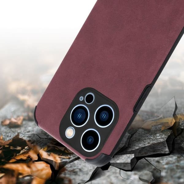 Skal för iPhone 12 PRO Bourgogne Lila Skydd Violett