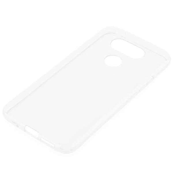 Transparent stötsäker silikonfodral för LG G5 Vit