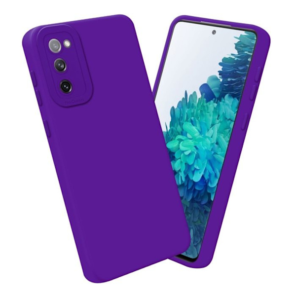 Fodral till Samsung Galaxy S20 FE i FLUID DARK LILA Fodral i flexibelt TPU silikonskydd Lila