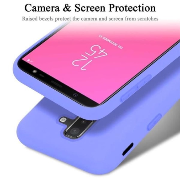 Cadorabo fodral till Samsung Galaxy A6PLUS / J8 - i lila - Flexibel TPU silikon