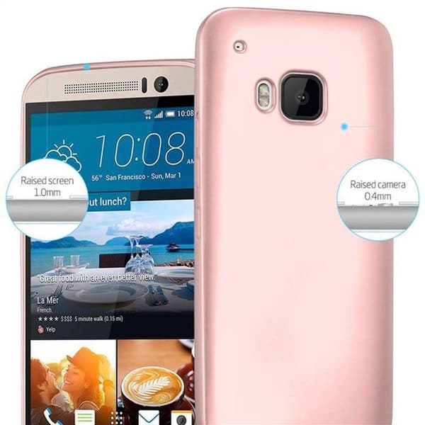 Skyddsfodral för HTC ONE M9 Skyddsfodral i MATTE DESIGN i ROSÉGULD Ros