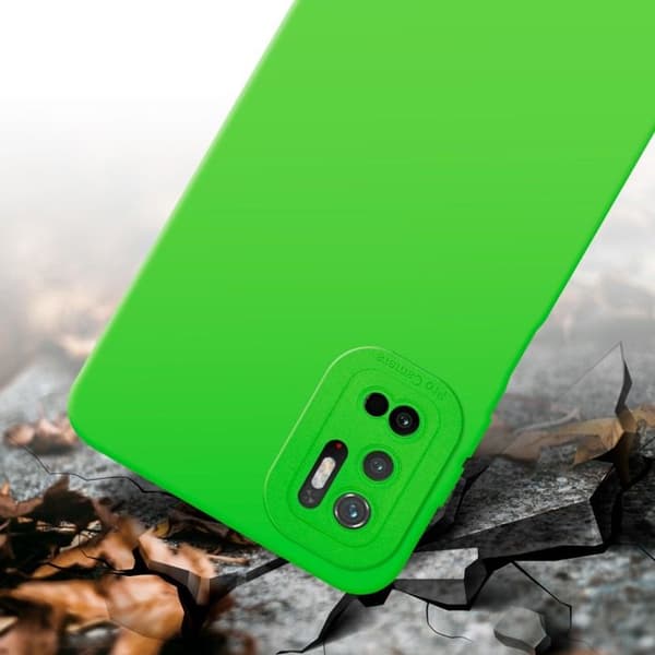Skyddsfodral för Xiaomi RedMi NOTE 10 5G / POCO M3 PRO 5G i FLUID GRÖN Stötsäker Skyddsfodral Grön