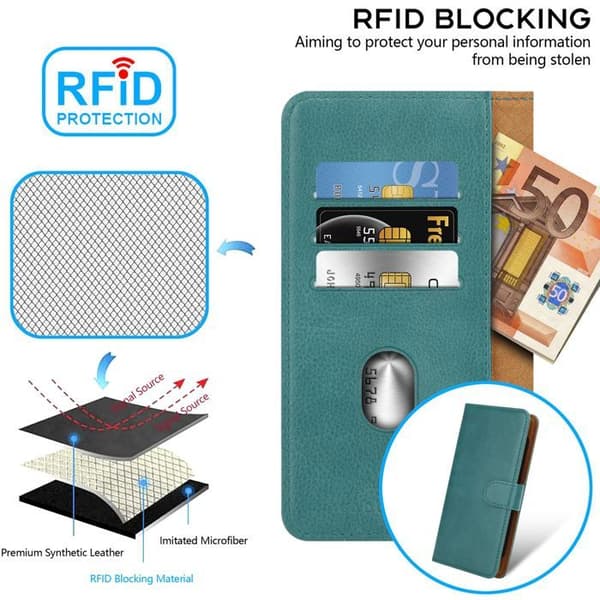 Fodral för Honor 8A Skydd i TURKOS Plånbok Blå