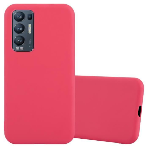 Coque - CADORABO - Oppo FIND X3 NEO - Candy Rouge - Silikon TPU - Stötskydd Candy Red