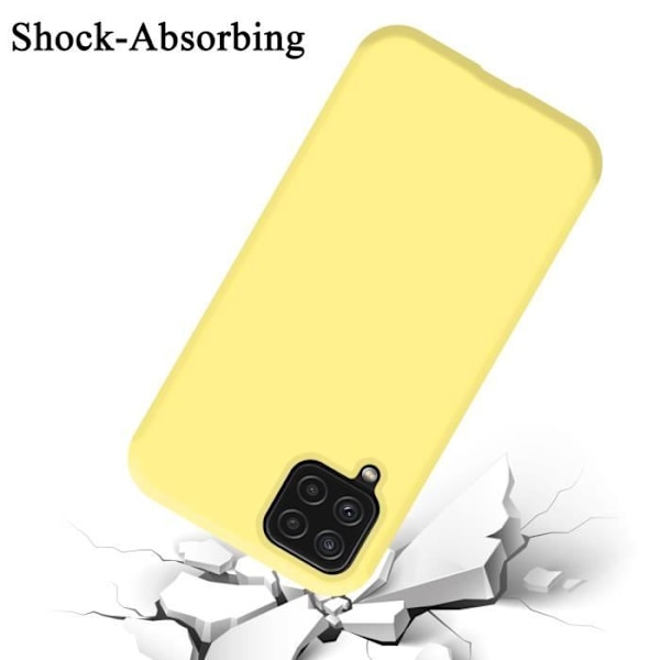 Coque - CADORABO - Galaxy A22 4G / M22 / M32 4G - Silikon TPU - Gul - Stöttålig skydd Gul