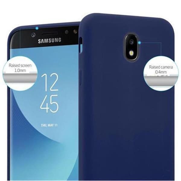 Skyddsfodral för Samsung Galaxy J3 2017 CANDY MÖRKBLOMMA Stötskydd Silikon Blå