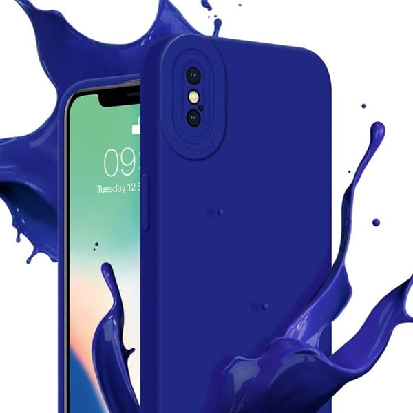 Skyddsfodral för iPhone XS MAX i FLUID BLÅ Stötsäker Blå