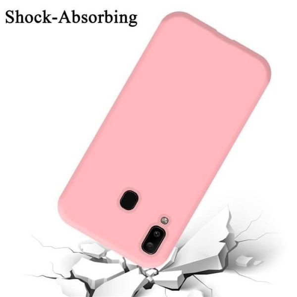 Cadorabo skal för Samsung Galaxy A20/A30/M10S - i Rosa - Flexibelt TPU-silikon Rosa
