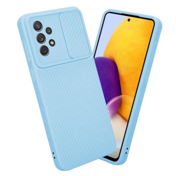 Fodral för Samsung Galaxy A72 4G / 5G Fodral i Candy Light Blue Silikon TPU Fodral Skal och kameraskydd