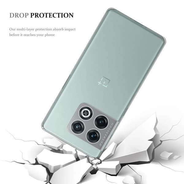 Stötsäkert silikonskal för OnePlus 10 Pro 5G Vit
