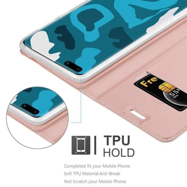 Fodral till Huawei P40 PRO - CADORABO - Rosa - Magnetskydd - Kortfack - Matt design Rosa