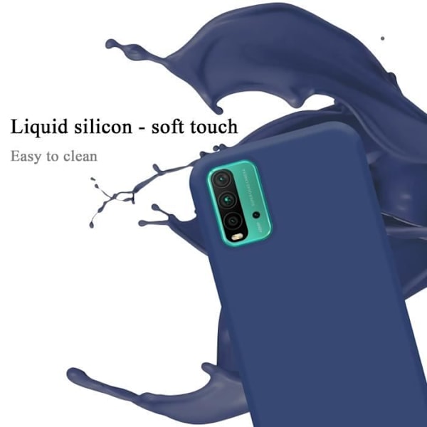 Coque - CADORABO - Xiaomi RedMi 9T / POCO M3 - LIQUID BLUE - Silikon TPU - Stötskydd VÄTSKA BLÅ