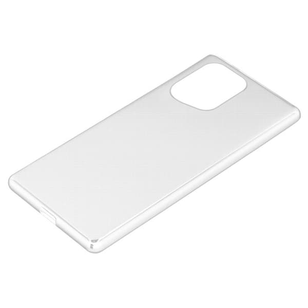 Transparent stötsäker silikonfodral för Oppo FIND X5 Vit
