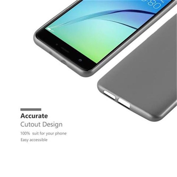 Coque för Huawei NOVA Fodral i METALLIC GRÅ Etui Case Cover Skydd Silikon TPU Cover matt Grå