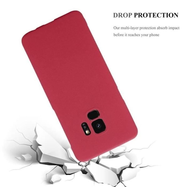 Coque - CADORABO - Samsung Galaxy S9 - Röd - Hårdskydd - Elegant Matt Design Röd
