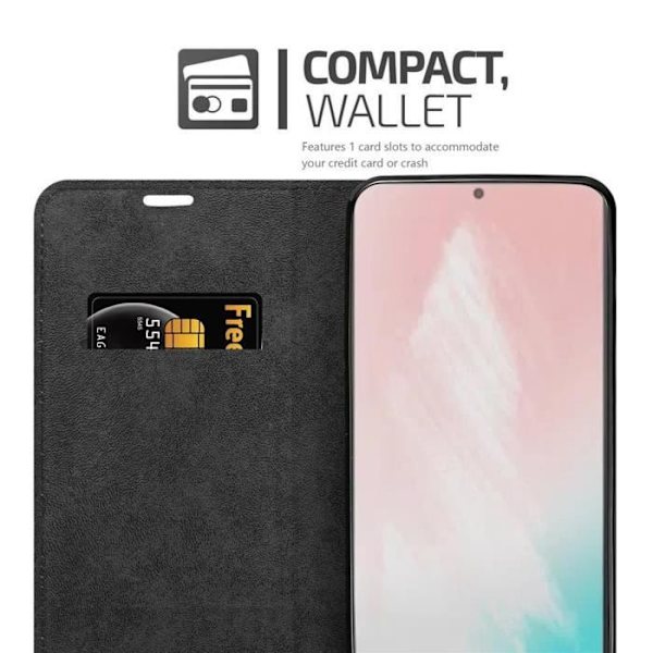 Telefontui - CADORABO - Samsung Galaxy NOTE 20 PLUS - Mörknatt - Magnetisk stängning - Ultra tunn NATTSVART