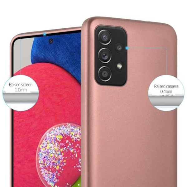 Coque - CADORABO - Samsung Galaxy A52 (4G/5G) / A52s - Guldrosa - Skyddssilikon TPU - Tunn design Rose guld