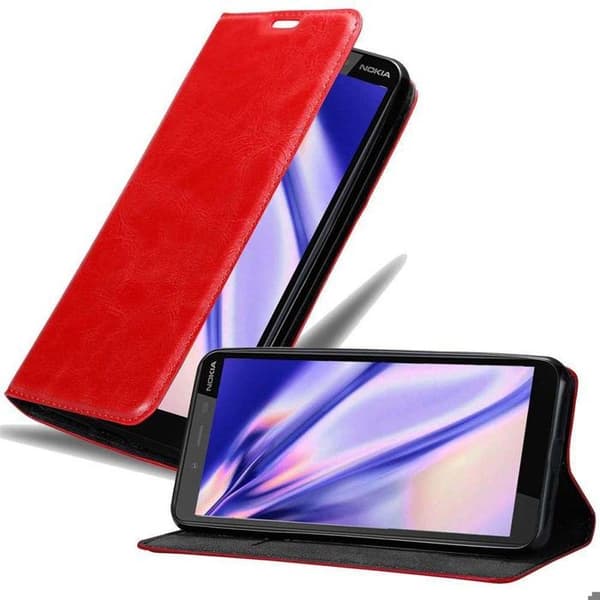 Fodral för Nokia 1 PLUS Skal i RÖD ÄPPLE Röd
