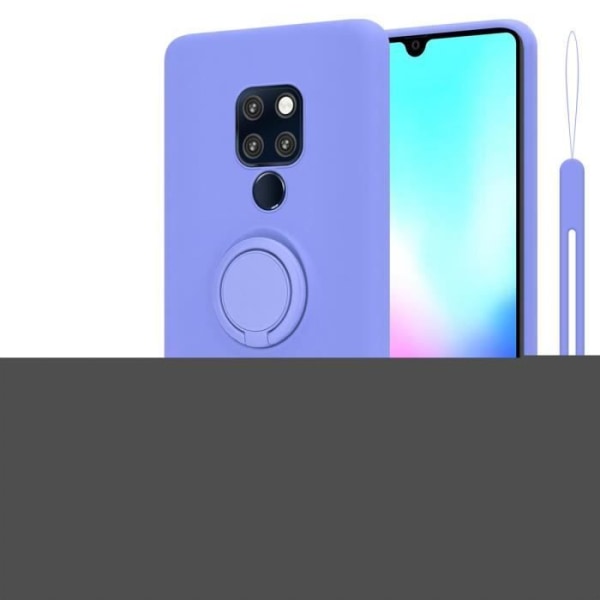 Fodral till Huawei MATE 20 i LIQUID LIGHT LILA Cadorabo Cover Skydd av flexibel TPU silikonring Cover