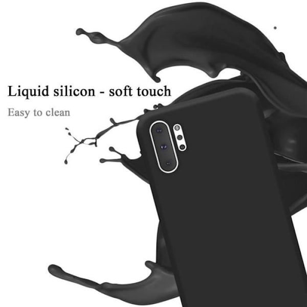 Cadorabo skal för Samsung Galaxy NOTE 10 Pro - i svart - Flexibelt TPU-silikon Svart