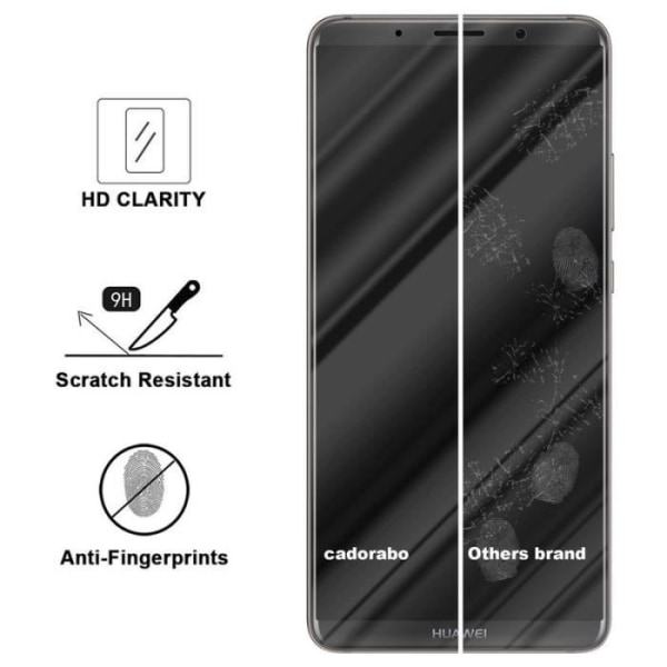 Cadorabo härdat glas Huawei MATE 10 PRO skärmskydd Härdat skydd för display TRANSPARENT