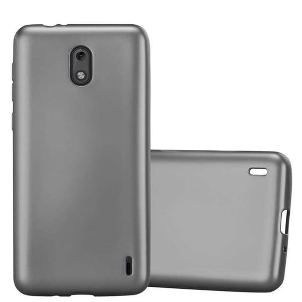Skyddsskal för Nokia 2 2017 Skyddsskal i MATTS GRÅ METALLISK design Grå