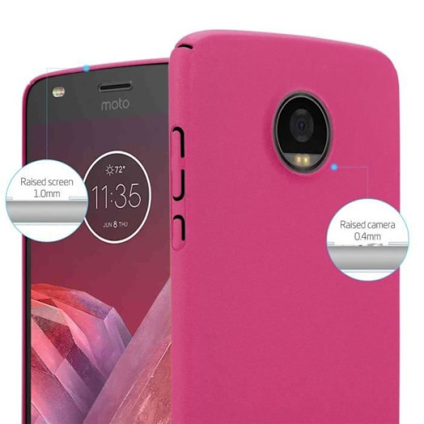 Coque - CADORABO - MOTO Z2 PLAY - Hårdföre - Matt Design - Färg Rosa Rosa