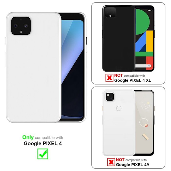 Coque för Google PIXEL 4 Hölster i HELT GENOMSIKTIG Silikon TPU telefonfodral Vit