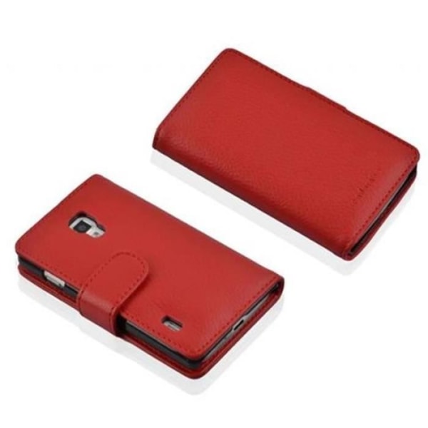 Cadorabo - Fodral Cover för > LG OPTIMUS P710 L7II < – Fodral Cover Bumper Wallet (med kortplatser) i RÖD