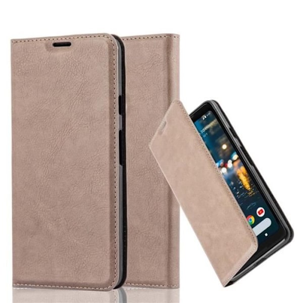 Google PIXEL 2 XL-fodral i KAFFEBRUNT från Cadorabo (INVISIBLE MAGNETIC CLOSURE Design) Helt skyddsfodral med flipflik