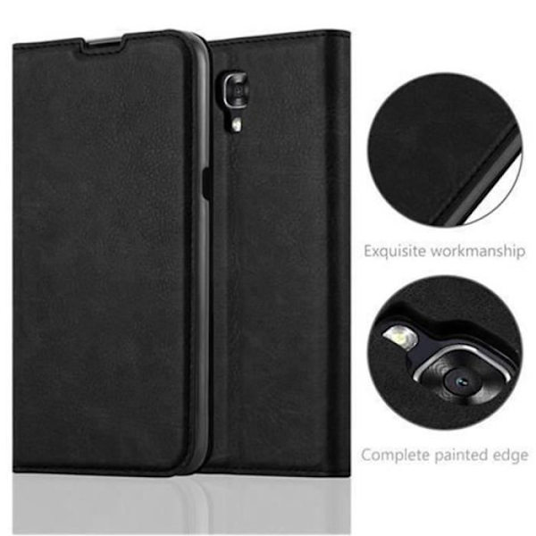LG X SCREEN Fodral i NIGHT BLACK från Cadorabo (INVISIBLE MAGNETIC CLASP Design) Helt skyddsfodral med flipskydd