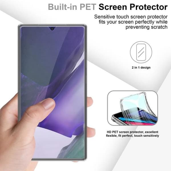 Skal för Samsung Galaxy NOTE 20 ULTRA TRANSPARENT Heltäckande skydd Vit